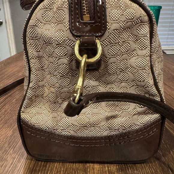 Coach Signature C Oxford Satchel Handbag Purse - Picture 5 of 13